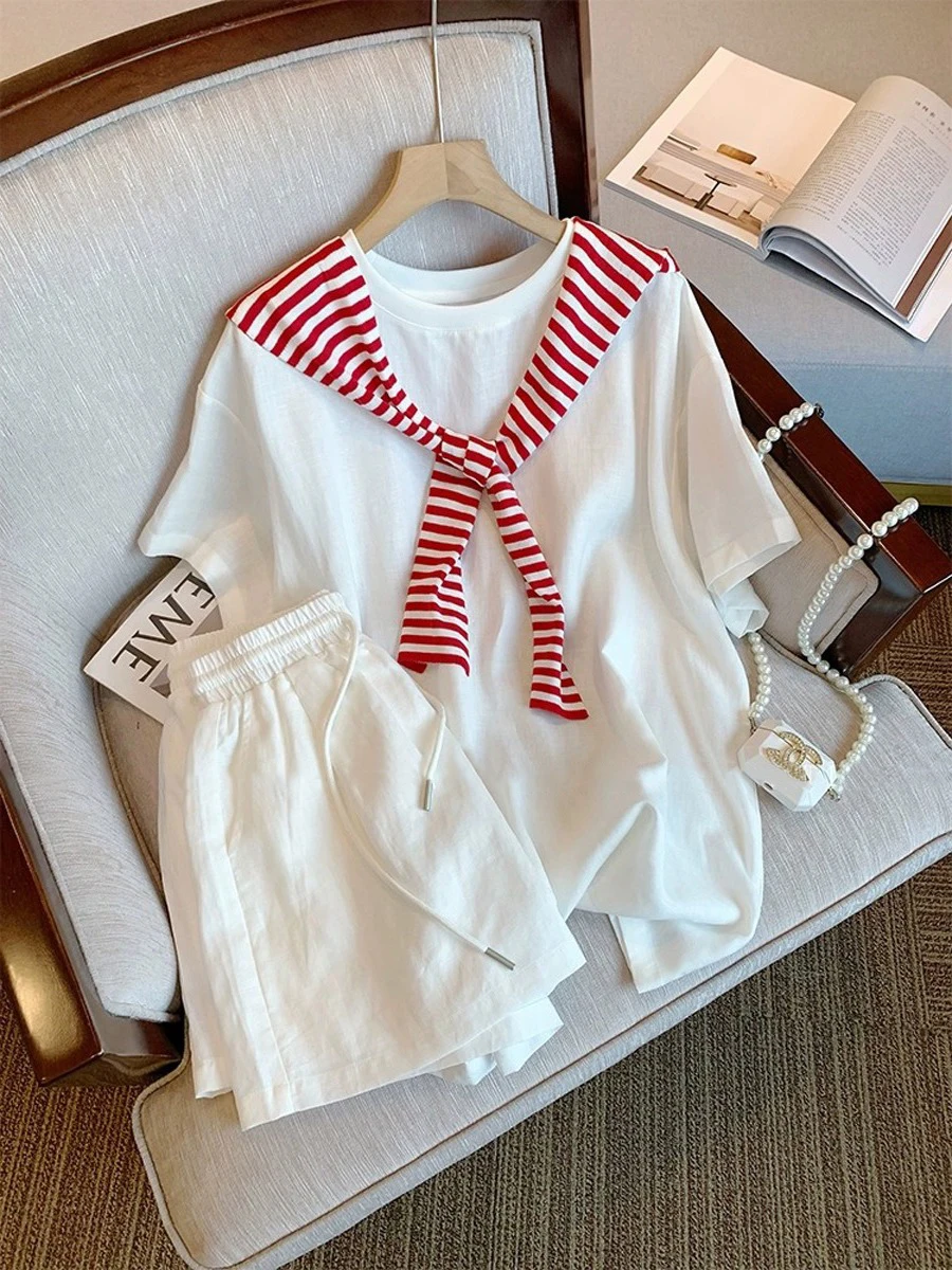 Korean College Sle Stripe Casual Set Men Women Summer Good Match round Ne ort Sve orts Two Piece Set Anti Aging
Korean College Sle Stripe Casual Set Men Women Summer Good Match round Ne ort Sve orts Two Piece Set Anti Aging