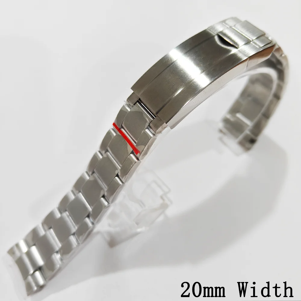 For NH35/NH36 Watch Band 20mm Width 316L stainless steel Men Folding Clasp Brushed Polished Sliding micro adjustable button
For NH35/NH36 Watch Band 20mm Width 316L stainless steel Men Folding Clasp Brushed Polished Sliding micro adjustable button