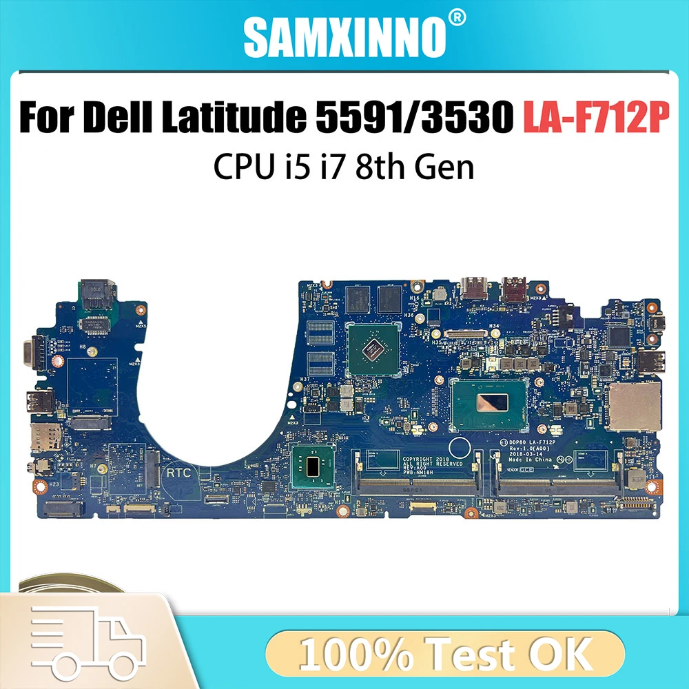 For Dell Latitude 15 5591 3530 Motherboard LA-F711P DDP80 0H2V6K 0DMR52 04MVFR 084F85 00H37N I5 I7 Mainboard Precision LA-F712P
For Dell Latitude 15 5591 3530 Motherboard LA-F711P DDP80 0H2V6K 0DMR52 04MVFR 084F85 00H37N I5 I7 Mainboard Precision LA-F712P