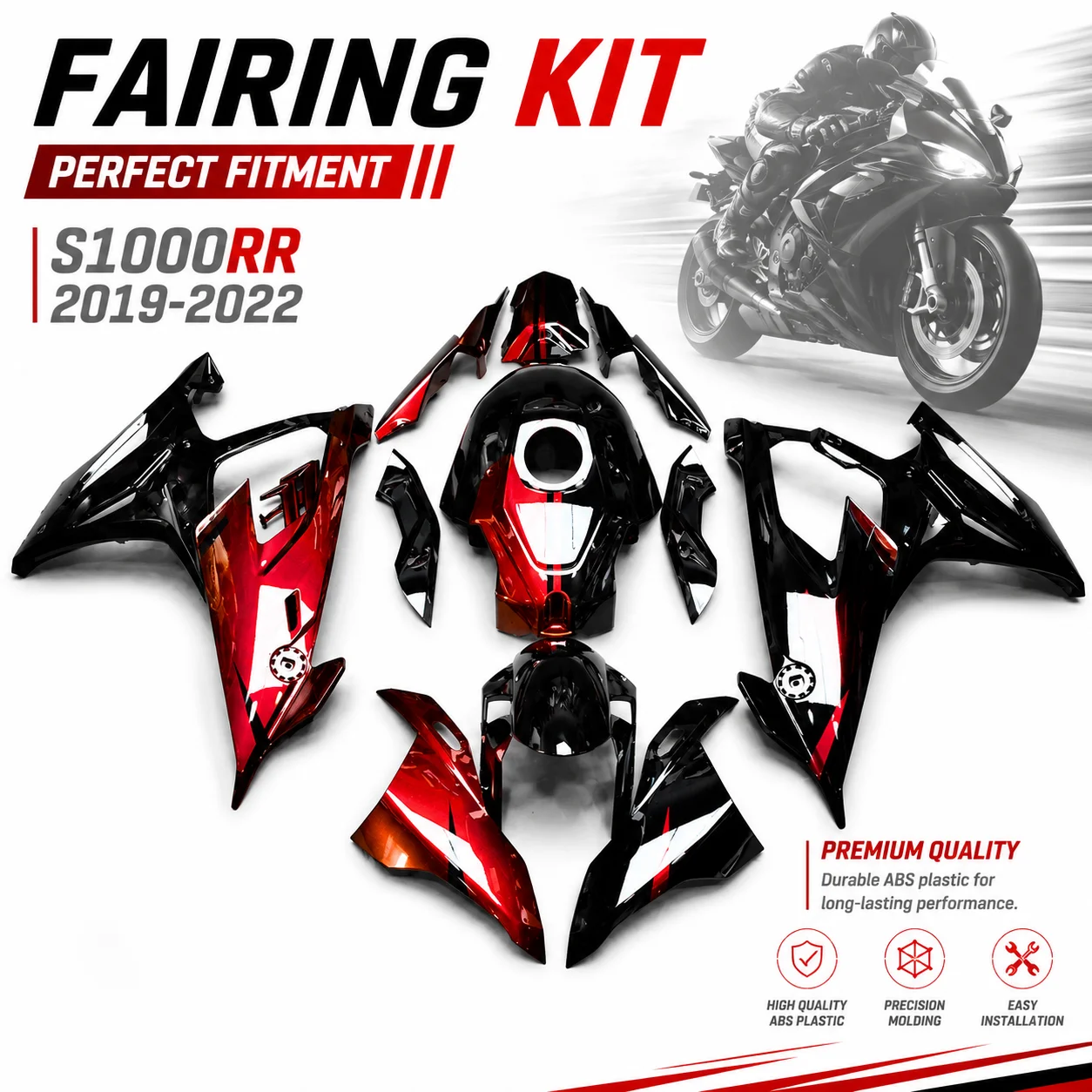 Custom Paint Fairing Kit For BMW S1000RR 2019-2022 Injection ABS Plastic Motorcycle Bodywork Cowling Cover Paneling OEM Fit
Custom Paint Fairing Kit For BMW S1000RR 2019-2022 Injection ABS Plastic Motorcycle Bodywork Cowling Cover Paneling OEM Fit