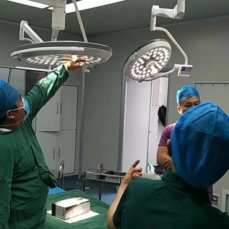 Anti Glare Double Dome LED Shadowless Lamp 700+700 Professional Medical Surgical Light
Anti Glare Double Dome LED Shadowless Lamp 700+700 Professional Medical Surgical Light