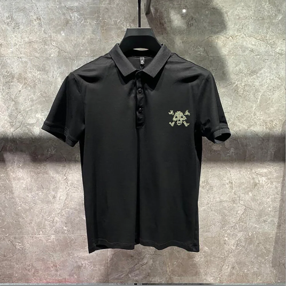 2024 Polo Shirt Brands Male Short Sleeve Casual Slim Rhinestones Polo shirt 05106
2024 Polo Shirt Brands Male Short Sleeve Casual Slim Rhinestones Polo shirt 05106