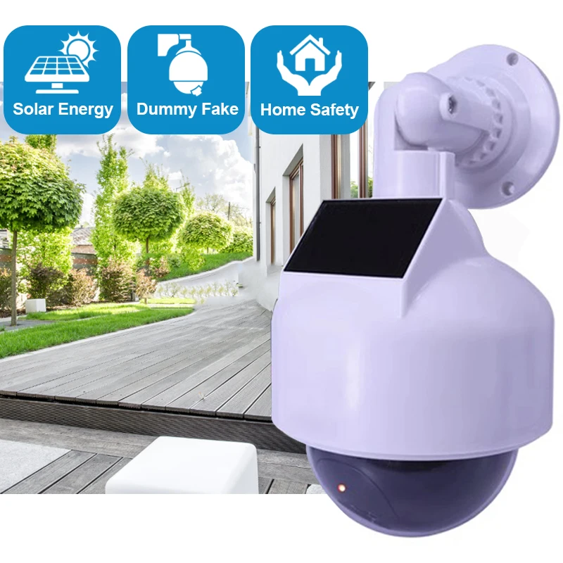 Solar Energy Fake Dummy Camera High Speed Dome Simulation Camera CCTV Surveillance Secure Camera Red LED Flashing Home Office
Solar Energy Fake Dummy Camera High Speed Dome Simulation Camera CCTV Surveillance Secure Camera Red LED Flashing Home Office