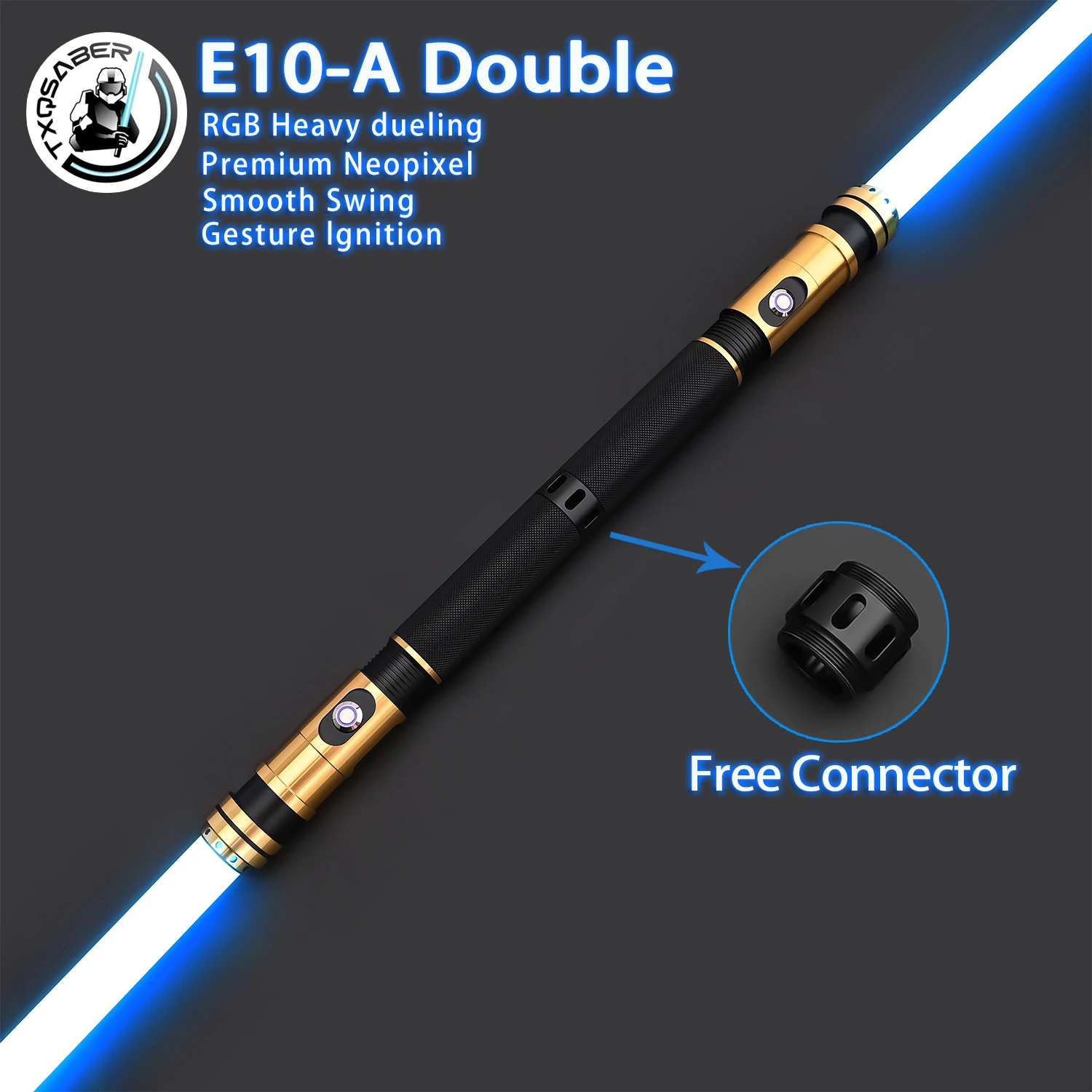 TXQSABER 2PCS E10A Lightsaber Smooth Swing Metal Hilt RGB NeoPixel Laser Sword Color Change SD Card Cosplay Toys
TXQSABER 2PCS E10A Lightsaber Smooth Swing Metal Hilt RGB NeoPixel Laser Sword Color Change SD Card Cosplay Toys