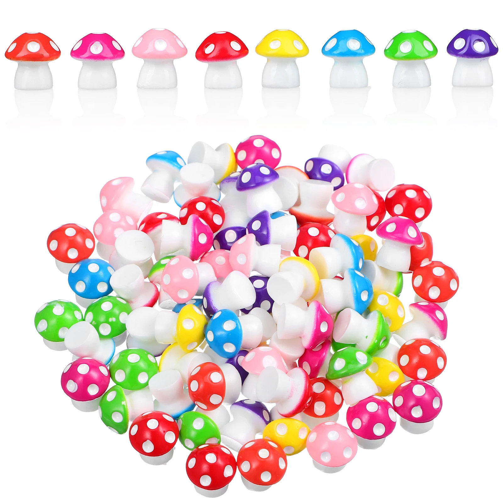 80 Pcs Mini Resin Mushrooms 1 3CM Cute Tiny Figurines Micro Landscape Decor Home Office Garden Accessories
80 Pcs Mini Resin Mushrooms 1 3CM Cute Tiny Figurines Micro Landscape Decor Home Office Garden Accessories