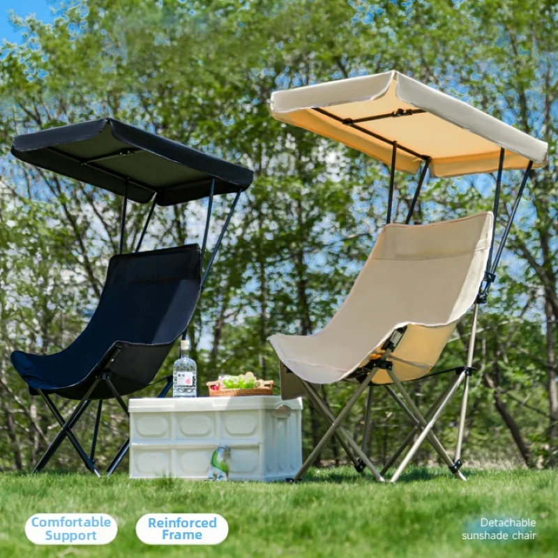 Portable Camping Chair Folding Lightweight Oversized Beach Chair with Shade Canopy and Side Pocket for Fishing Camping Beach
Portable Camping Chair Folding Lightweight Oversized Beach Chair with Shade Canopy and Side Pocket for Fishing Camping Beach