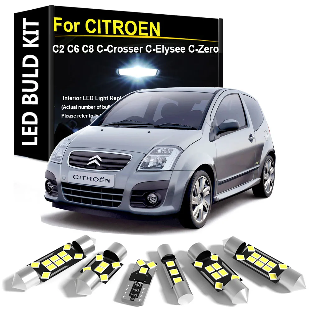 Светодиодный внутренний светильник автомобиля для CITROEN C2 C6 C8 C-Crosser C-Elysee C-Zero 2002-2012 2013 2014 2015 2016 2017 2018 2019 2020 Canbus
Светодиодный внутренний светильник автомобиля для CITROEN C2 C6 C8 C-Crosser C-Elysee C-Zero 2002-2012 2013 2014 2015 2016 2017 2018 2019 2020 Canbus