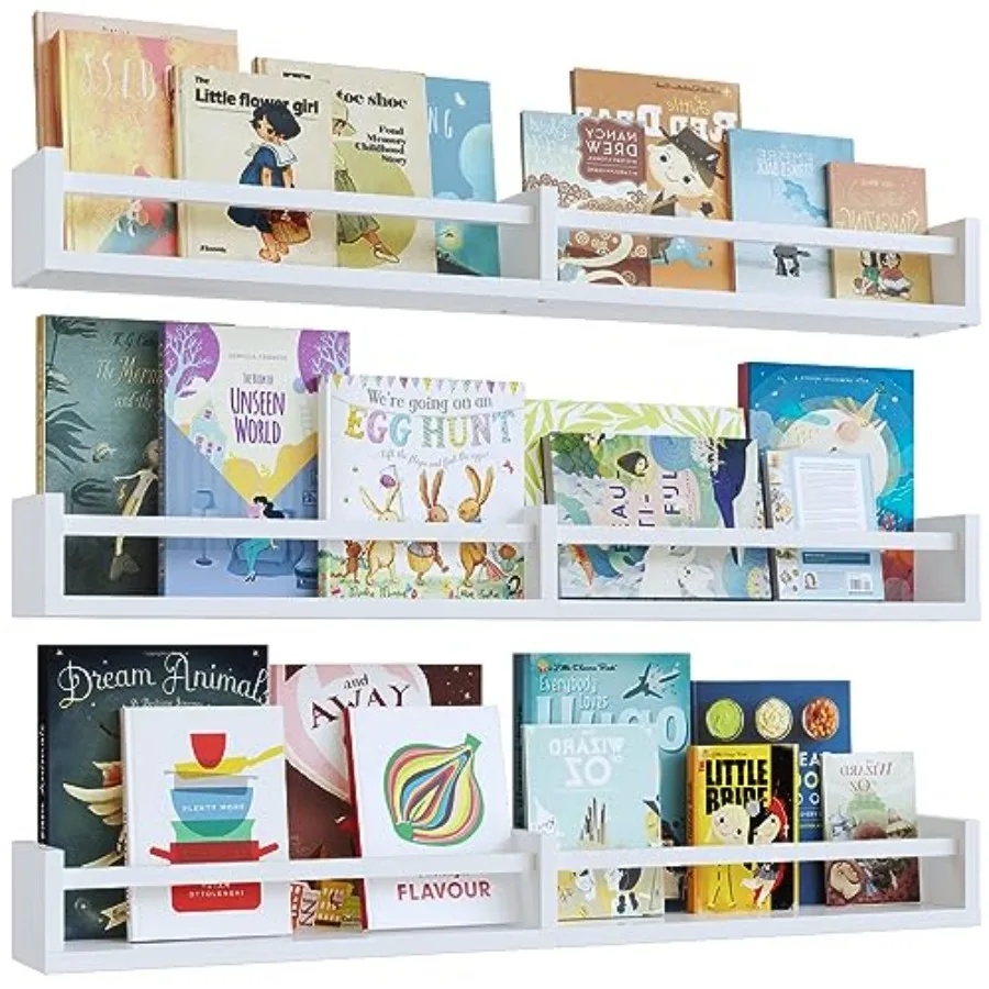 White Nursery Bookshelves32Inch Floating Nursery Shelves - Set of 3 - Book Shelf Organizer for Baby Nursery Room Decor Wall She
White Nursery Bookshelves32Inch Floating Nursery Shelves - Set of 3 - Book Shelf Organizer for Baby Nursery Room Decor Wall She