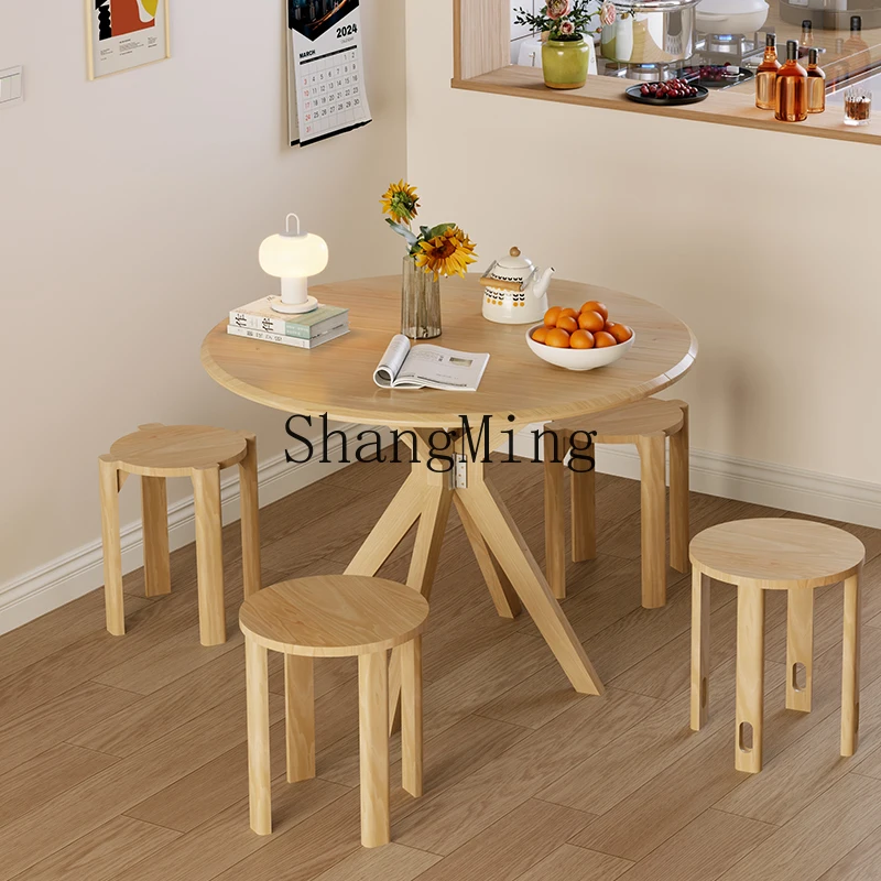 LXY solid wood folding round table small apartment household dining table foldable eating table
LXY solid wood folding round table small apartment household dining table foldable eating table