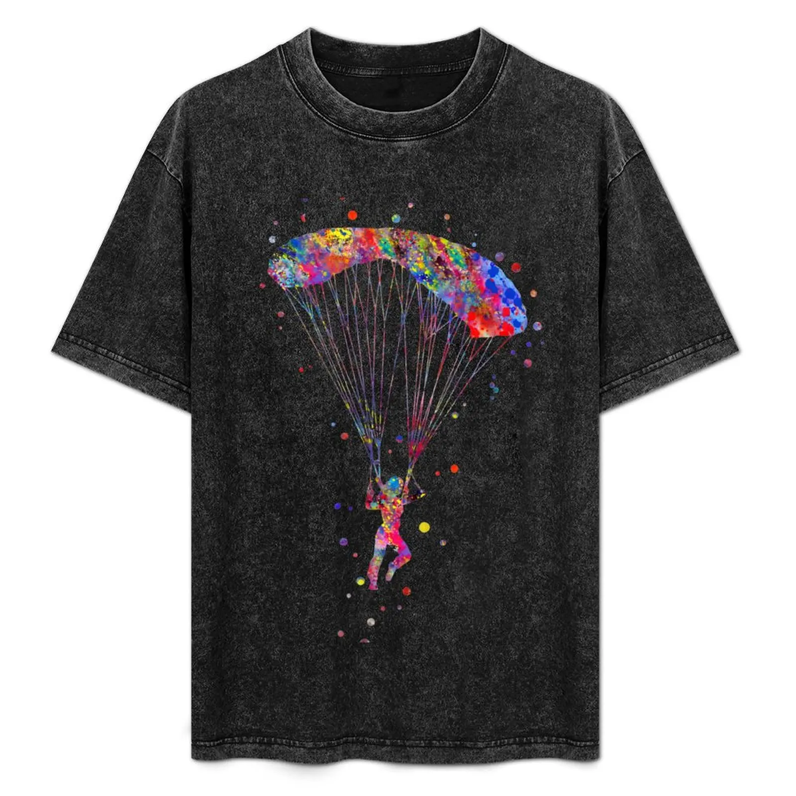 Paraglider flying, extreme air sport T-Shirt Casual Loose Short Sleeve Tee for Men
Paraglider flying, extreme air sport T-Shirt Casual Loose Short Sleeve Tee for Men