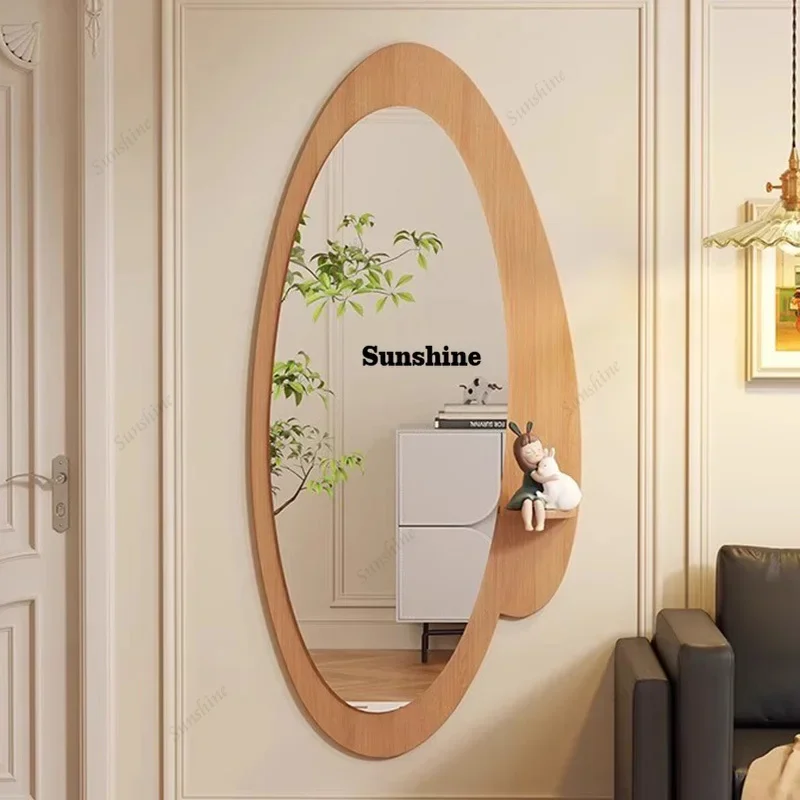 Wooden Custom Mirror Modern Wall Living Room Decoration Mirror Vintage Art Irregular Bedroom Cute Nordic Espelhos Home Products
Wooden Custom Mirror Modern Wall Living Room Decoration Mirror Vintage Art Irregular Bedroom Cute Nordic Espelhos Home Products