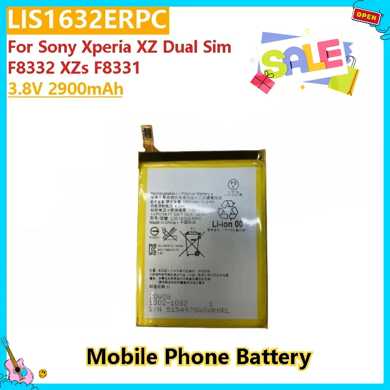 100% новый аккумулятор для мобильного телефона 3,8 В 2900 мАч LIS1632ERPC для Sony Xperia XZ Dual Sim F8332 XZs F8331, высокое качество 
100% новый аккумулятор для мобильного телефона 3,8 В 2900 мАч LIS1632ERPC для Sony Xperia XZ Dual Sim F8332 XZs F8331, высокое качество