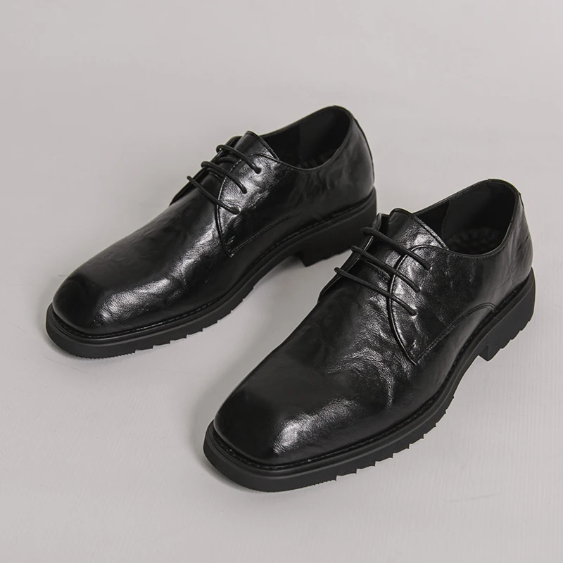 Retro Men Business Formal Leather Shoes Black-brown Color Men Casual Lace Wedding Dress Shoes Party Shoes Size 38-46 Men Shoes
Retro Men Business Formal Leather Shoes Black-brown Color Men Casual Lace Wedding Dress Shoes Party Shoes Size 38-46 Men Shoes