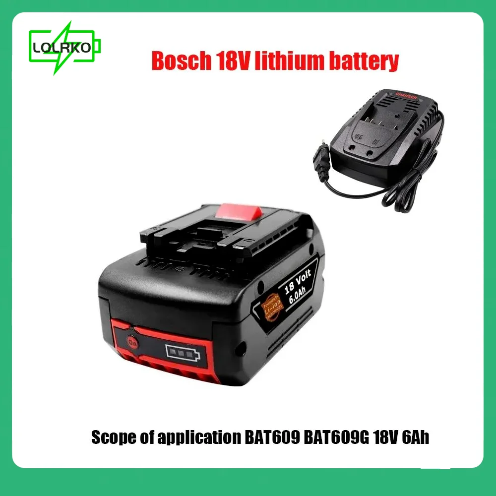 100% Original 18V 6Ah Rechargeable Lithium Ion Battery for Bosch Backup Battery Portable Replacement BAT609 BAT609G
100% Original 18V 6Ah Rechargeable Lithium Ion Battery for Bosch Backup Battery Portable Replacement BAT609 BAT609G