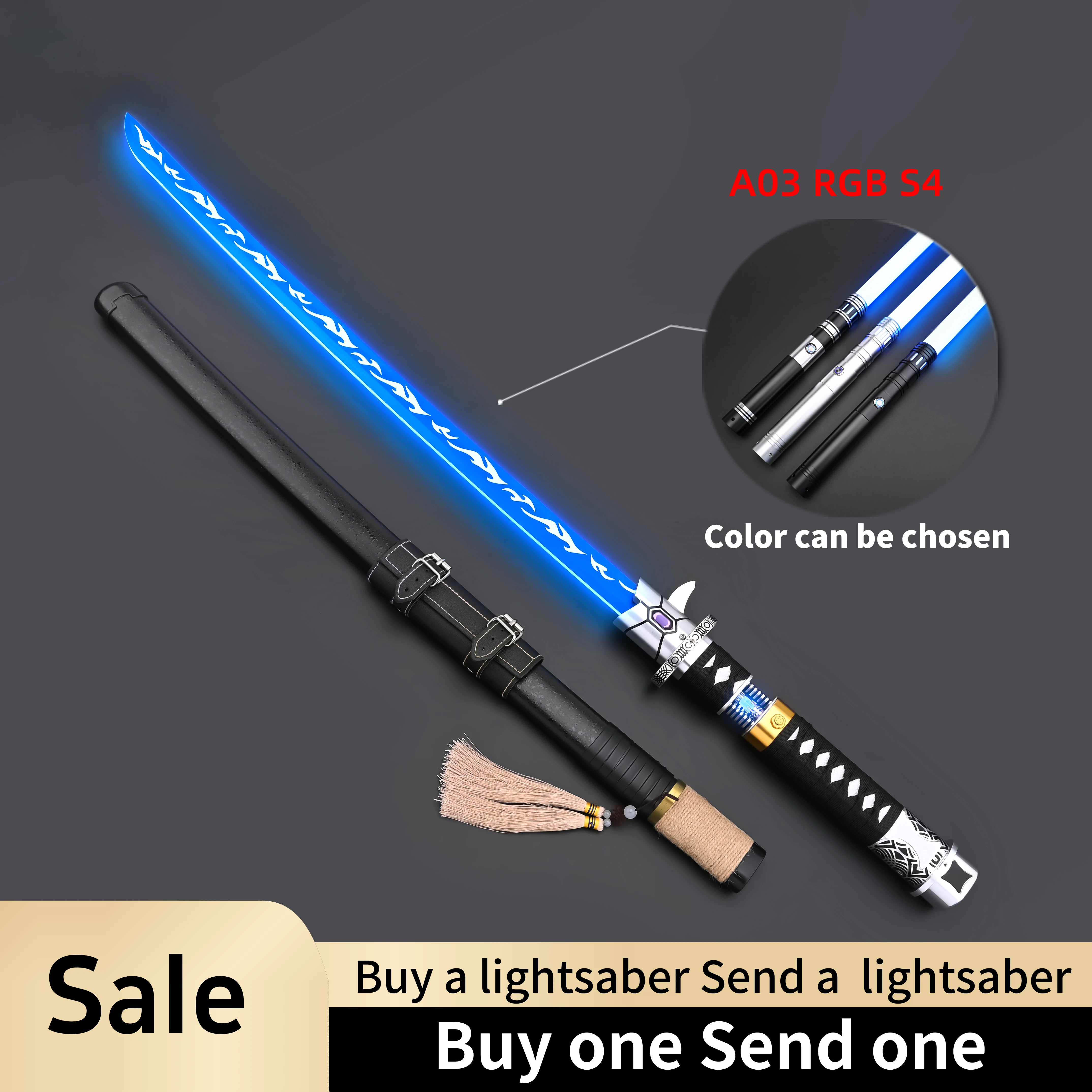 TXQSABER Lightsaber Dark Katana Crystal Pixel Laser Sword Smooth Swing Blaster FOC Metal Hilt Lightsaber for Adult Cosplay Toys
TXQSABER Lightsaber Dark Katana Crystal Pixel Laser Sword Smooth Swing Blaster FOC Metal Hilt Lightsaber for Adult Cosplay Toys