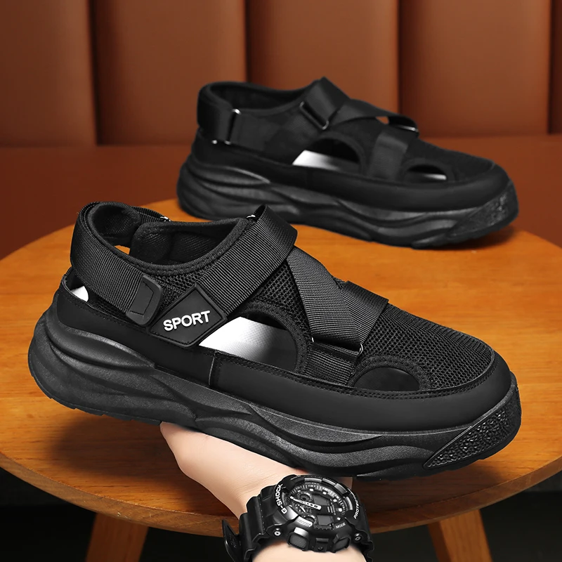 Men Summer Casual Sandals Outdoor Beach Hollow Breathable Sneakers Men Comfortable Non-Slip Platform Sandals Сандалии Гладиаторы
Men Summer Casual Sandals Outdoor Beach Hollow Breathable Sneakers Men Comfortable Non-Slip Platform Sandals Сандалии Гладиаторы