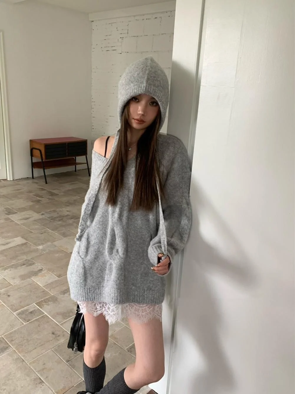 Loose V-Ne Knitted Sweater Women's Early Spring New Sle Gentle Loose Lazy Sle Top Blue Twist Knitwear Comfortable Feeling
Loose V-Ne Knitted Sweater Women's Early Spring New Sle Gentle Loose Lazy Sle Top Blue Twist Knitwear Comfortable Feeling