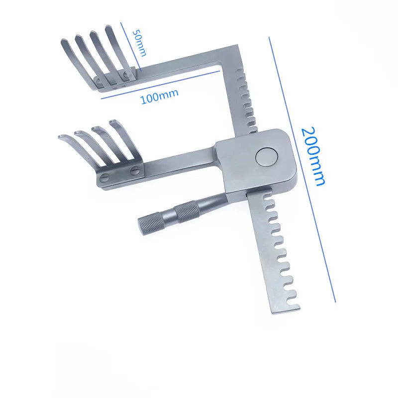 Bone retractor Lumbar/Rib Manual Distractor multifunctional orthopedics retractor 4 Prongs Orthopedic instruments
Bone retractor Lumbar/Rib Manual Distractor multifunctional orthopedics retractor 4 Prongs Orthopedic instruments
