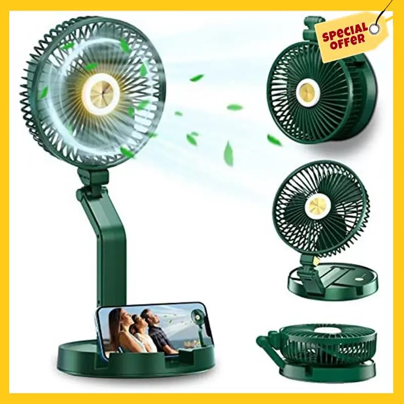 1 PCS Rechargeable Battery Operated Desk Fans 3 Speed & 3 Brighness Fast Charging Foldaway Wall Fans For Bedroom, Office
1 PCS Rechargeable Battery Operated Desk Fans 3 Speed & 3 Brighness Fast Charging Foldaway Wall Fans For Bedroom, Office