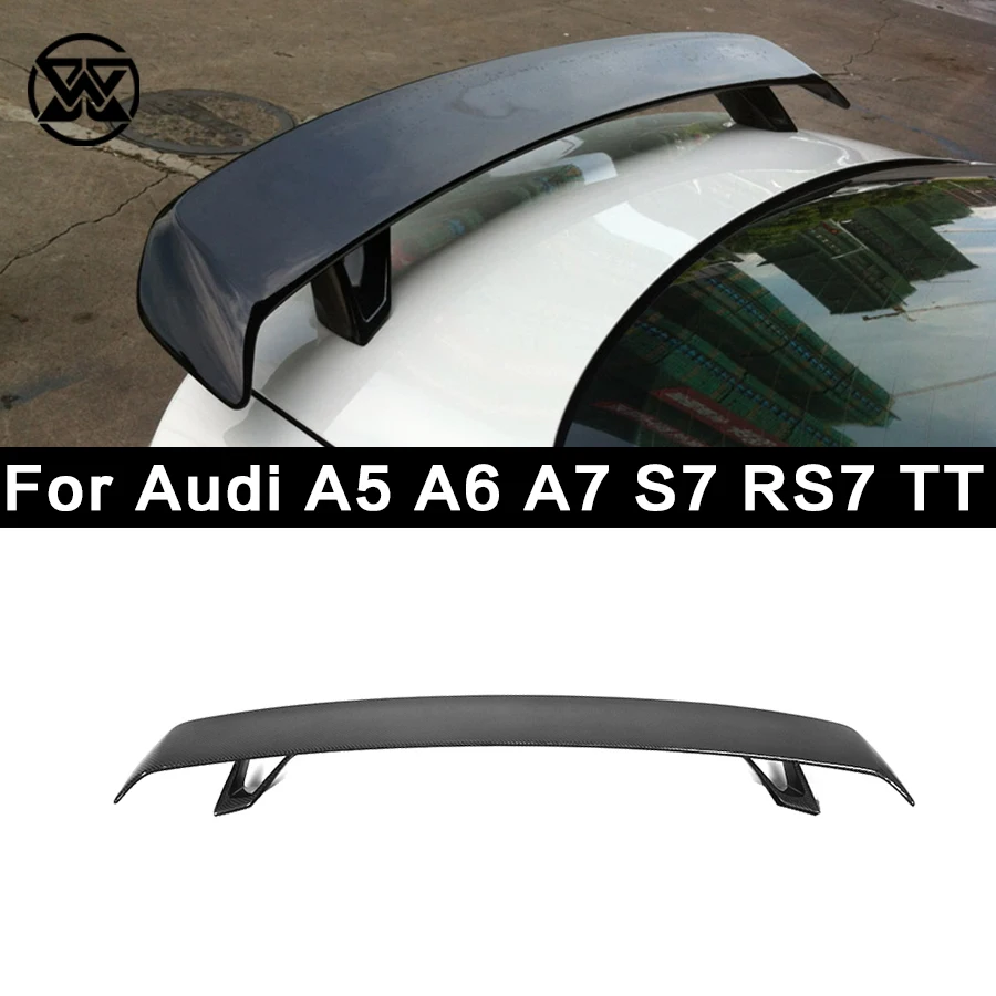 For Audi A5 A6 A7 S7 RS7 TT Carbon Fiber Rear Trunk Lid Spoiler Lip Tail Wing Splitter Body Kit Car Accessories
For Audi A5 A6 A7 S7 RS7 TT Carbon Fiber Rear Trunk Lid Spoiler Lip Tail Wing Splitter Body Kit Car Accessories