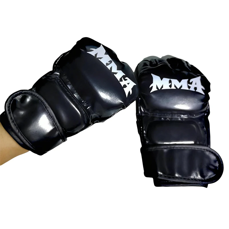 Боксерские перчатки с половиной пальца из искусственного материала, тренировочные перчатки для тхэквондо ММА с липучкой на запястье, перчатки для спарринга с открытым пальцем
Боксерские перчатки с половиной пальца из искусственного материала, тренировочные перчатки для тхэквондо ММА с липучкой на запястье, перчатки для спарринга с открытым пальцем