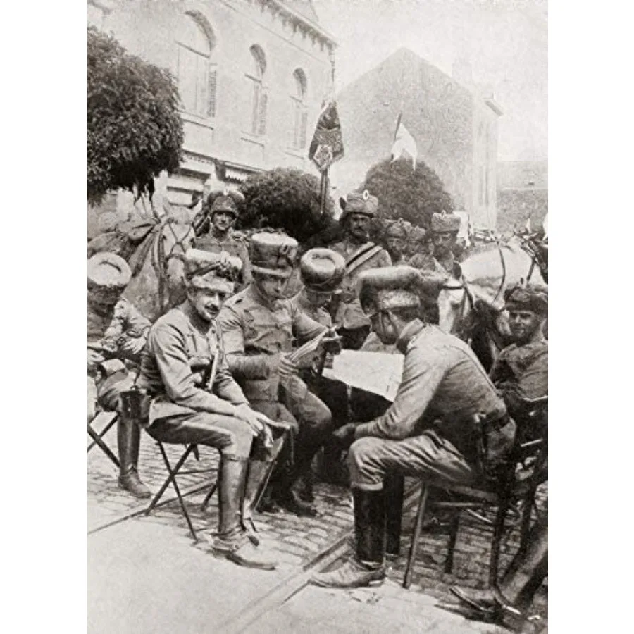 DPI12285611LARGE Invading German Cavalry in Brussels During WWI. from The War Illustrated Album Deluxe Published 1915 Photo Pri
DPI12285611LARGE Invading German Cavalry in Brussels During WWI. from The War Illustrated Album Deluxe Published 1915 Photo Pri