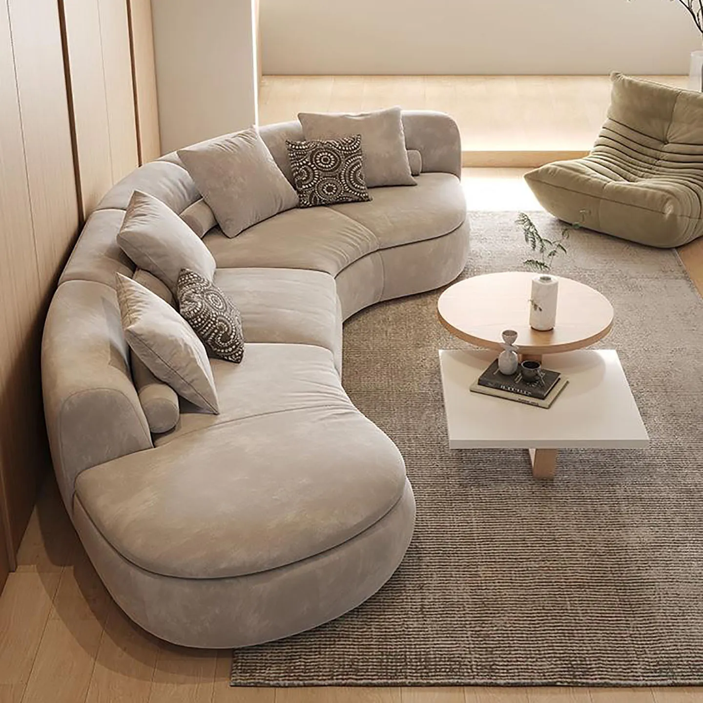 DSA curved sofa living room light luxury modern hotel beauty salon lobby lounge sofa
DSA curved sofa living room light luxury modern hotel beauty salon lobby lounge sofa