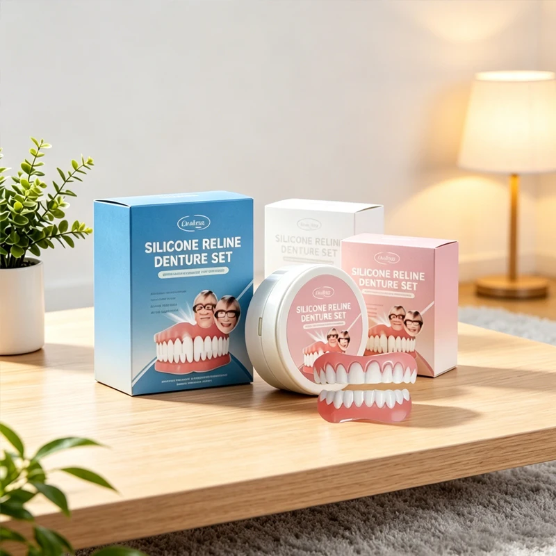 Portable Denture Silicone Soft Liner Kit Upper Lower Teeth Comfort Cushion Flexible Fit Home Dental Repair Kit ck848
Portable Denture Silicone Soft Liner Kit Upper Lower Teeth Comfort Cushion Flexible Fit Home Dental Repair Kit ck848