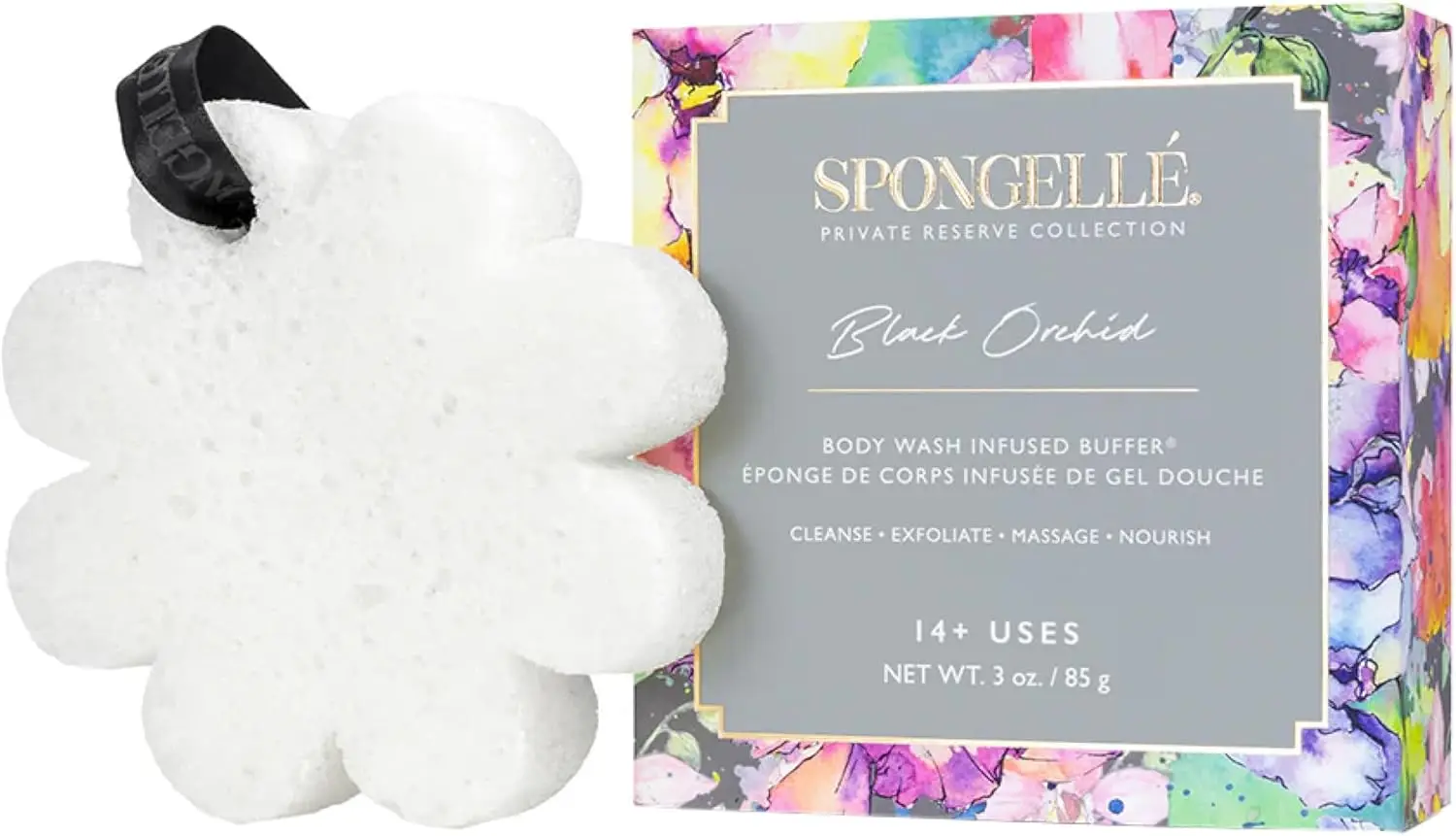 Black Orchid Wild Flower Bath Sponge with Box | Built-in Body Wash & Body Scrubber, Shower Loofah Sponge for Women | 14+ uses
Black Orchid Wild Flower Bath Sponge with Box | Built-in Body Wash & Body Scrubber, Shower Loofah Sponge for Women | 14+ uses