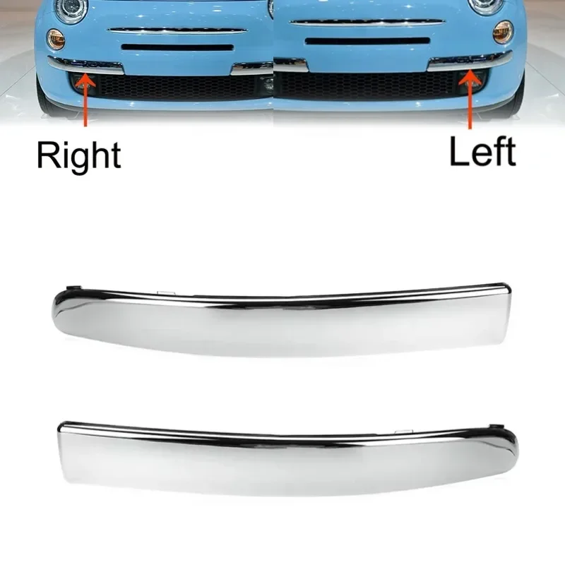 Front Left/Right Chrome Lower Bumper Upper Grill Moulding Trim For Fiat 500 2007-2015 735455056 Direct Replacement
Front Left/Right Chrome Lower Bumper Upper Grill Moulding Trim For Fiat 500 2007-2015 735455056 Direct Replacement