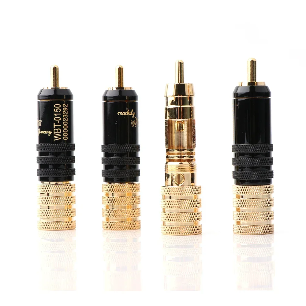 Preffair High Quality 4Piece R1732 HI-End RCA Screw Locking RCA Connectors Diy Analogue cable plug HIFI
Preffair High Quality 4Piece R1732 HI-End RCA Screw Locking RCA Connectors Diy Analogue cable plug HIFI