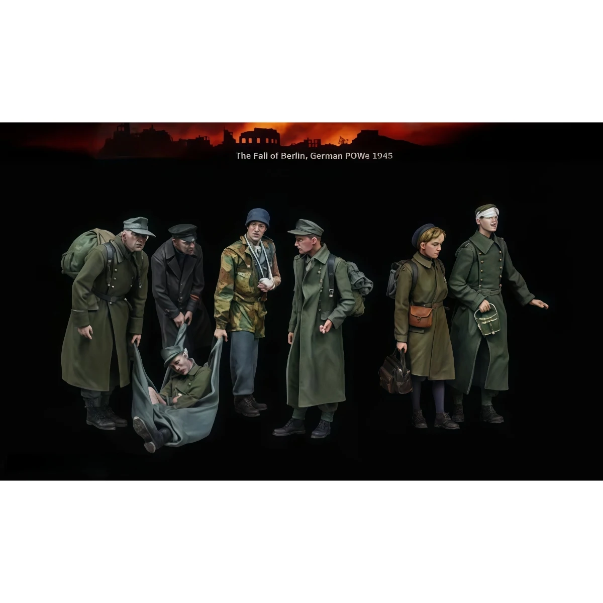 1/35 scale resin unpainted model kit, military theme, prisoners of war (7 people) unassembled and unpainted GK
1/35 scale resin unpainted model kit, military theme, prisoners of war (7 people) unassembled and unpainted GK