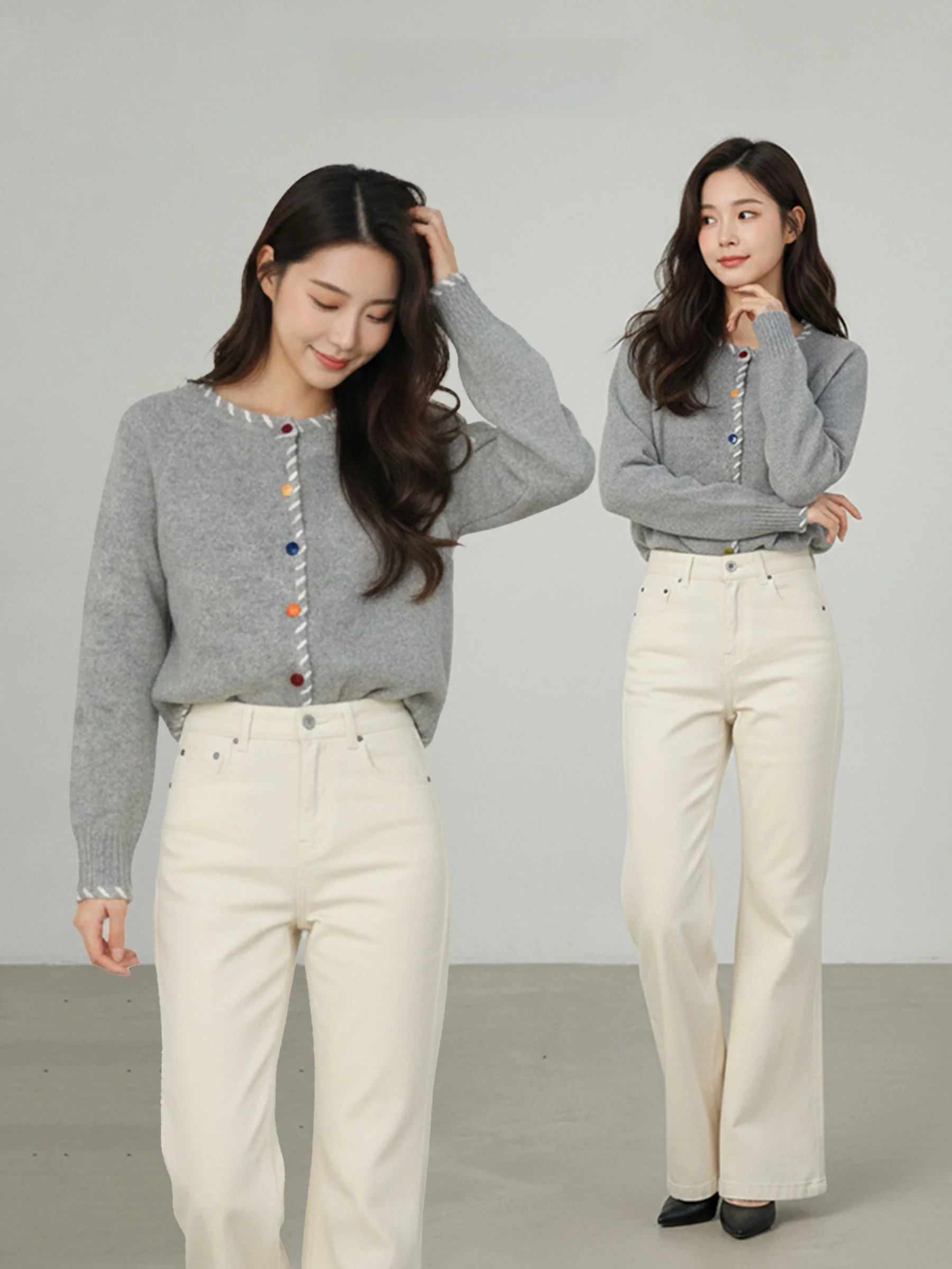 Casual Loose Knitted Sweater Women's Early Spring New Sle Button Design Sensation Korean Sle Lazy Sle Versatile Sweater...
Casual Loose Knitted Sweater Women's Early Spring New Sle Button Design Sensation Korean Sle Lazy Sle Versatile Sweater...