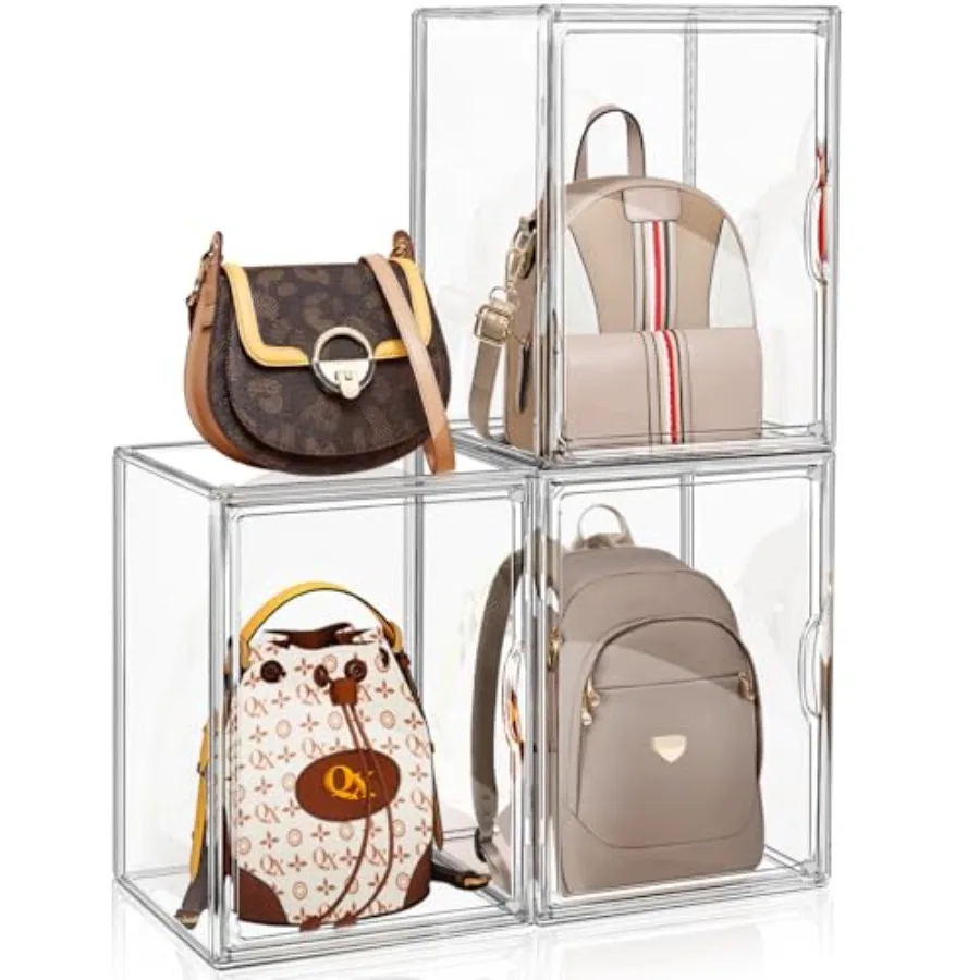 3 Packs Clear Handbag Storage Organizer for Closet, Acrylic Display Case for Purse Handbag, Stackable Purse Organizer Storage B
3 Packs Clear Handbag Storage Organizer for Closet, Acrylic Display Case for Purse Handbag, Stackable Purse Organizer Storage B