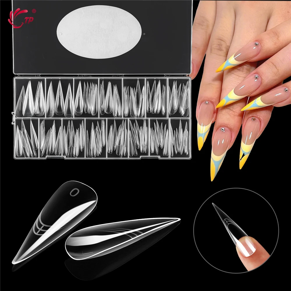 TP Stiletto Dual Forms Nail Molds 150pcs Reusable Poly Nail Gel Extension Nail Forms Full Cover Clear Top Forms Salon DIY Tools
TP Stiletto Dual Forms Nail Molds 150pcs Reusable Poly Nail Gel Extension Nail Forms Full Cover Clear Top Forms Salon DIY Tools