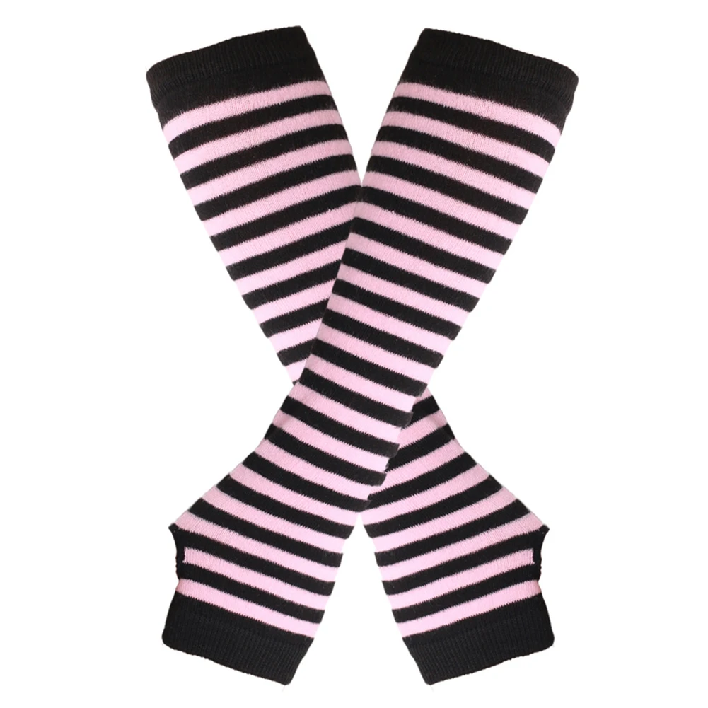 Women Long Striped Knitted Autumn Winter Fingerless Cotton Elbow Mittens Gloves Cosplay Colorful Fashion Thin Tight Female Glove
Women Long Striped Knitted Autumn Winter Fingerless Cotton Elbow Mittens Gloves Cosplay Colorful Fashion Thin Tight Female Glove