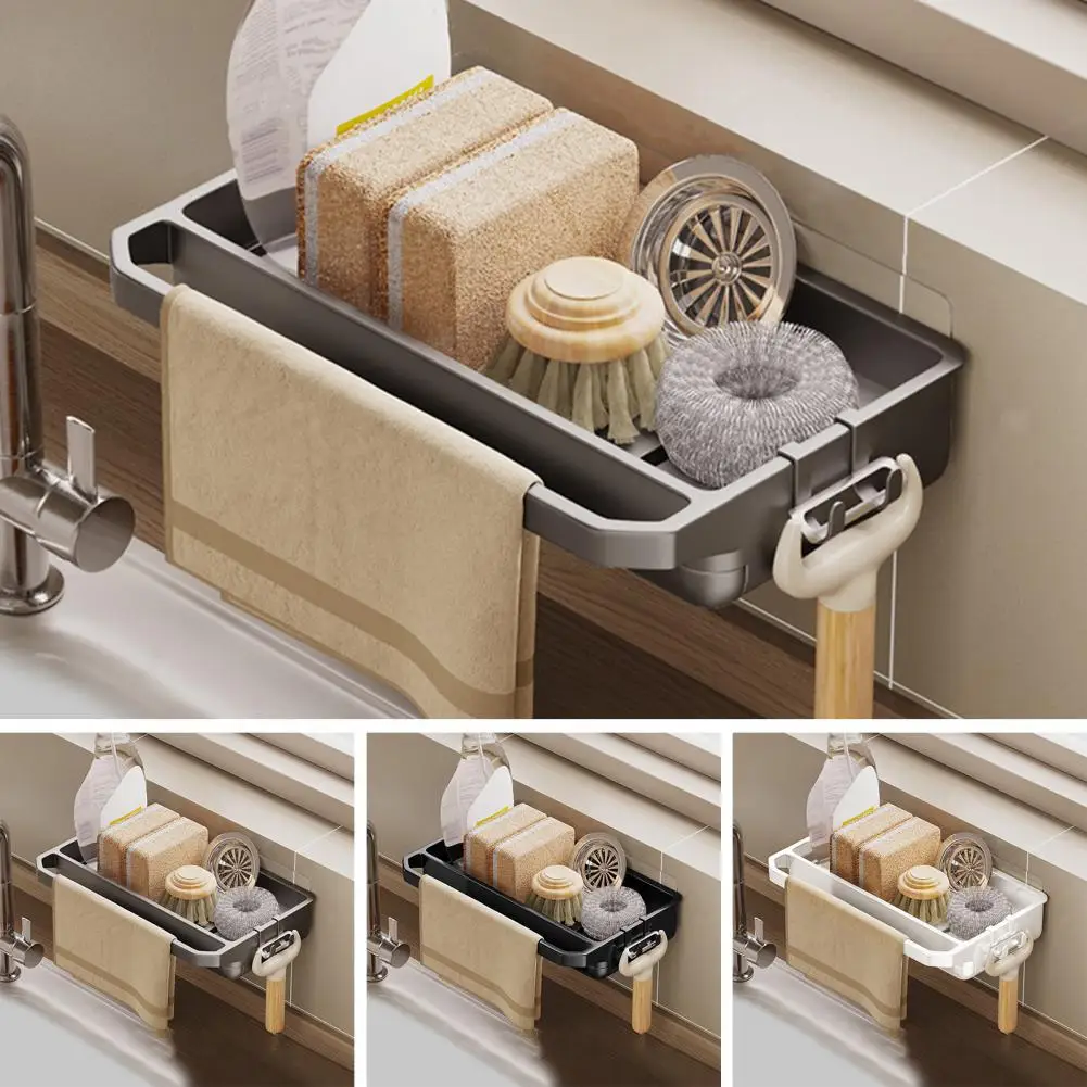 Efficient Storage Solution with Drain Design Drain Rack with Towel Hanger Efficient Wall-mounted Kitchen for Organizing
Efficient Storage Solution with Drain Design Drain Rack with Towel Hanger Efficient Wall-mounted Kitchen for Organizing