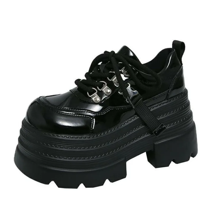 10CM Women Leather Platform Sneakers Spring Ladies Wedge Heels Chunky Shoes Pumps Woman Lace-Up Thick Sole Casual Walking Shoes
10CM Women Leather Platform Sneakers Spring Ladies Wedge Heels Chunky Shoes Pumps Woman Lace-Up Thick Sole Casual Walking Shoes