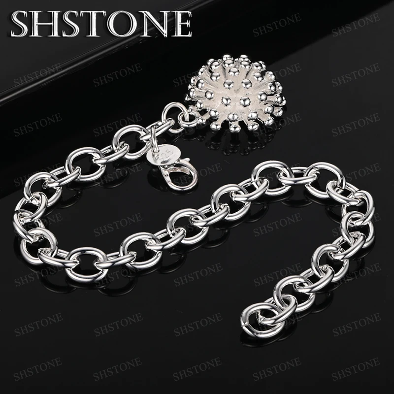 New 925 Sterling Silver Bracelets Men Fashion Trend Bracelet Woman's Birthday Romantic Wedding Accessories Party Jewelry Gift 
New 925 Sterling Silver Bracelets Men Fashion Trend Bracelet Woman's Birthday Romantic Wedding Accessories Party Jewelry Gift