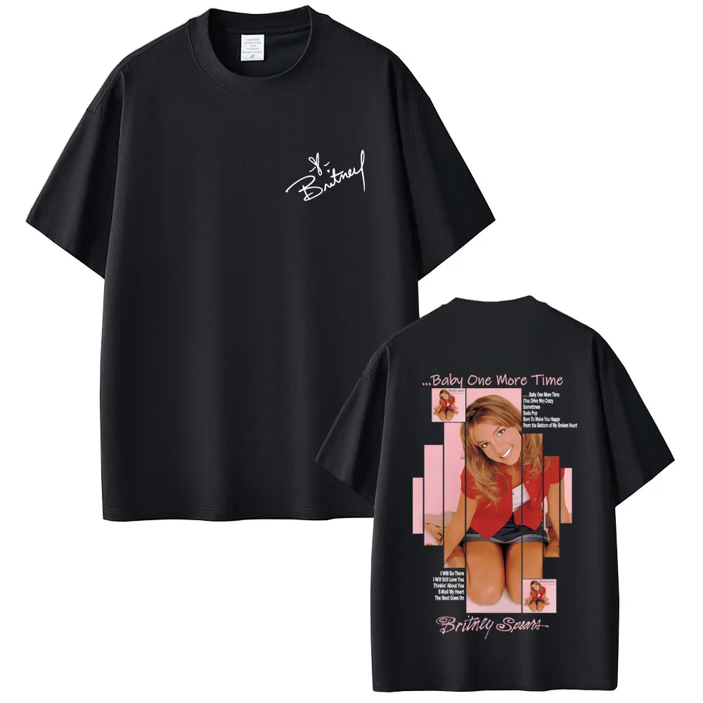 Britney Spears Baby One More Time Album Graphic T-shirt Men Women Fashion Pop Music T Shirt Male Casual Vintage Cotton T-shirts
Britney Spears Baby One More Time Album Graphic T-shirt Men Women Fashion Pop Music T Shirt Male Casual Vintage Cotton T-shirts