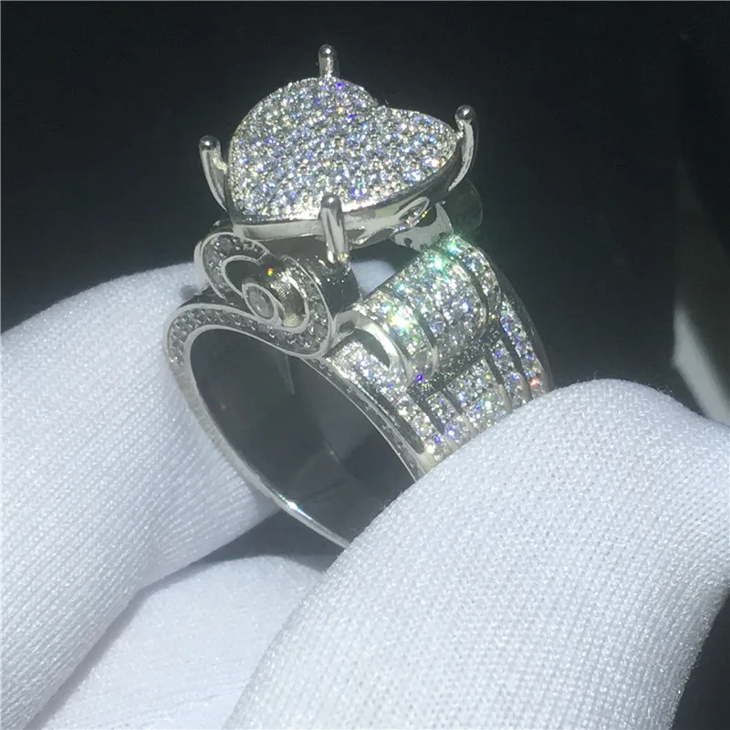 Queen Heart shape Promise Ring Lab Diamond 925 Sterling Silver Engagement Wedding Band Rings for women men Jewelry
Queen Heart shape Promise Ring Lab Diamond 925 Sterling Silver Engagement Wedding Band Rings for women men Jewelry