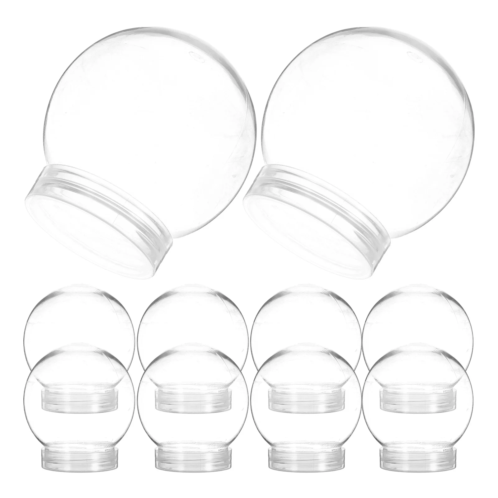10pcs Clear Plastic Balls Snow Globe Accessories for Christmas Crafts Round Globes Easy DIY Supplies Ball Shape Globe
10pcs Clear Plastic Balls Snow Globe Accessories for Christmas Crafts Round Globes Easy DIY Supplies Ball Shape Globe