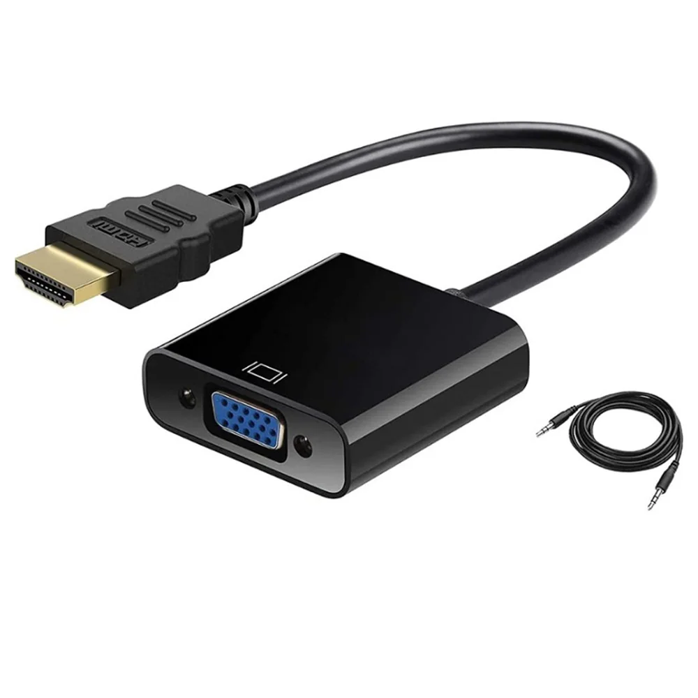 HDMI-compatible To VGA Converter Cable Copper Core Adapter Cable With Audio Port Conversion Cable Dropshipping Wholesale Hot
HDMI-compatible To VGA Converter Cable Copper Core Adapter Cable With Audio Port Conversion Cable Dropshipping Wholesale Hot