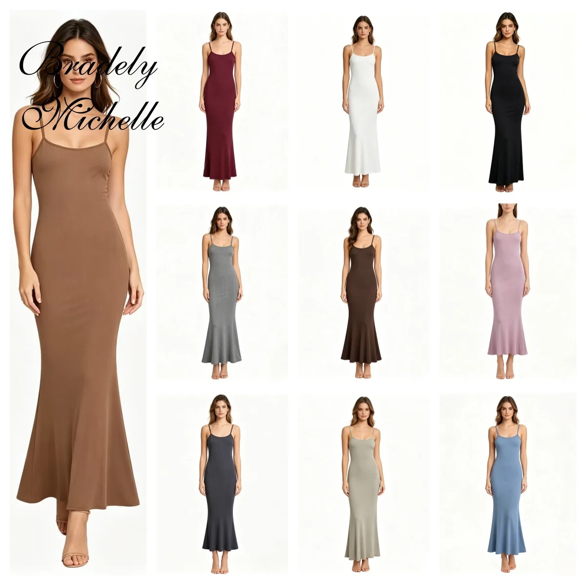 Y2K Sexy Ribbed Knit Maxi Dress Double Spaghetti Strap Bodycon Mermaid Hem Long Dress For Party Clubwear
Y2K Sexy Ribbed Knit Maxi Dress Double Spaghetti Strap Bodycon Mermaid Hem Long Dress For Party Clubwear