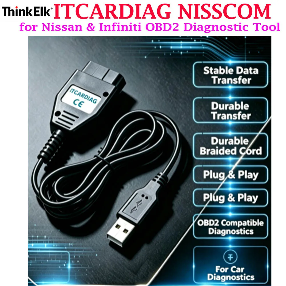 ITCARDIAG NISSCOM for Nissan for Infiniti 2001 and 2008 Support SRS Key Programmer for system win7, win10 OBD2 Diagnostic Tool
ITCARDIAG NISSCOM for Nissan for Infiniti 2001 and 2008 Support SRS Key Programmer for system win7, win10 OBD2 Diagnostic Tool