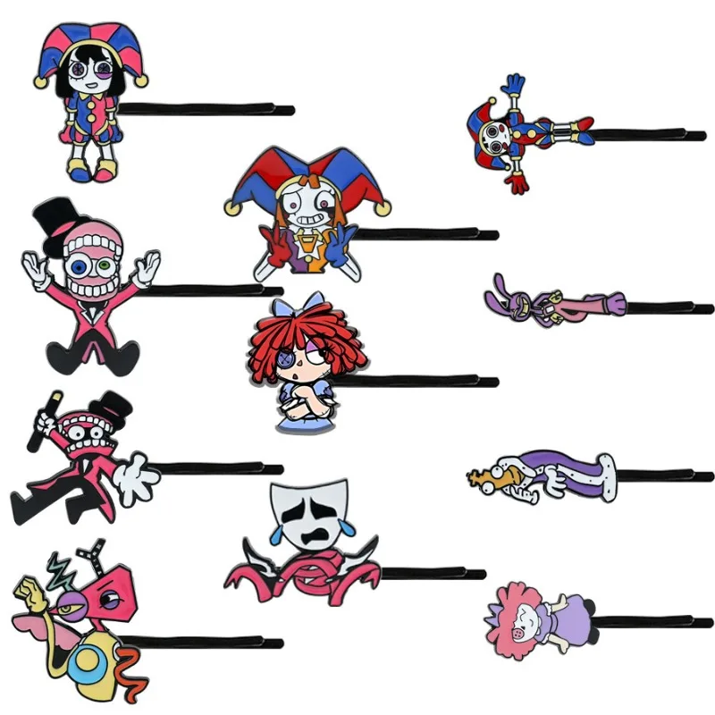 The Amazing Digital Circus Creative Alligator Hair Clip Cartoon Anime Character Metal Barrettes Funny Novelty Themed Merchandise
The Amazing Digital Circus Creative Alligator Hair Clip Cartoon Anime Character Metal Barrettes Funny Novelty Themed Merchandise