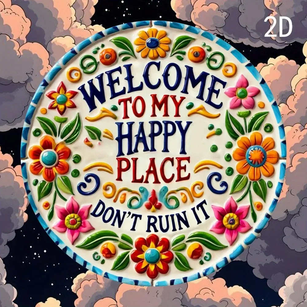 LUXHAPPYPLACE "Happy Place Sign" Premium Aluminum Art | Home Wit Decor for Boutiques, Galleries & Home Aficionados
LUXHAPPYPLACE "Happy Place Sign" Premium Aluminum Art | Home Wit Decor for Boutiques, Galleries & Home Aficionados