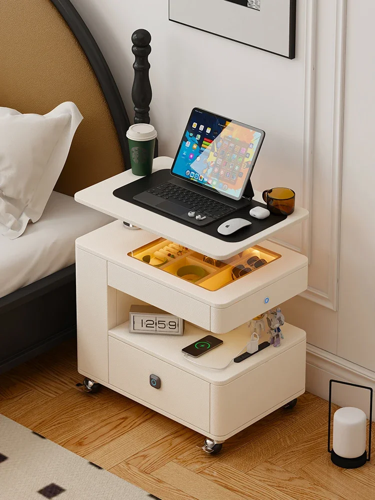 French Cream Wind Projector Placement Cabinet Multi functional Elevating Bedside Cabinet with Rotating and Mobile Storage Side S
French Cream Wind Projector Placement Cabinet Multi functional Elevating Bedside Cabinet with Rotating and Mobile Storage Side S