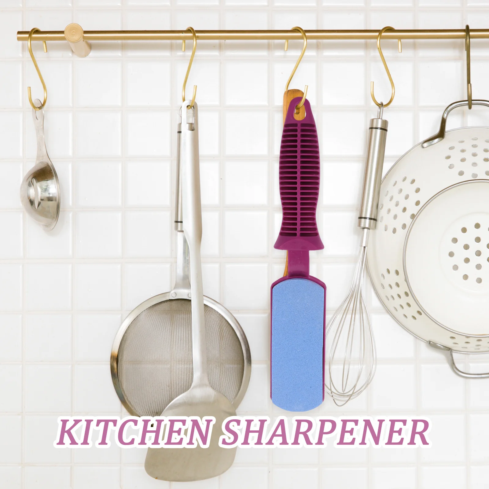 Long Handle Whetstone Sharpener Fine Coarse Grit Kitchen Knife Scissors Honing Stone Durable Carborundum Surface Random
Long Handle Whetstone Sharpener Fine Coarse Grit Kitchen Knife Scissors Honing Stone Durable Carborundum Surface Random