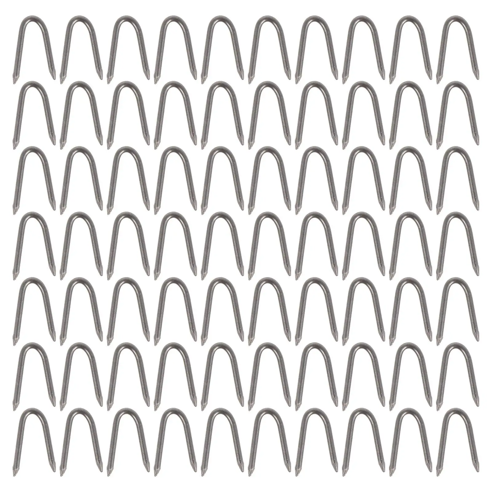 70 Pcs U Shaped Iron Nails for Fence 6 Gauge Durable Staples Garden Pegs Wire Mesh Holding System Anti Rust Solution Decorative
70 Pcs U Shaped Iron Nails for Fence 6 Gauge Durable Staples Garden Pegs Wire Mesh Holding System Anti Rust Solution Decorative